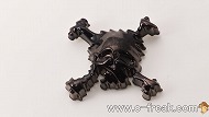 METAL SKULL Stickers　Black Chrome (08-734)